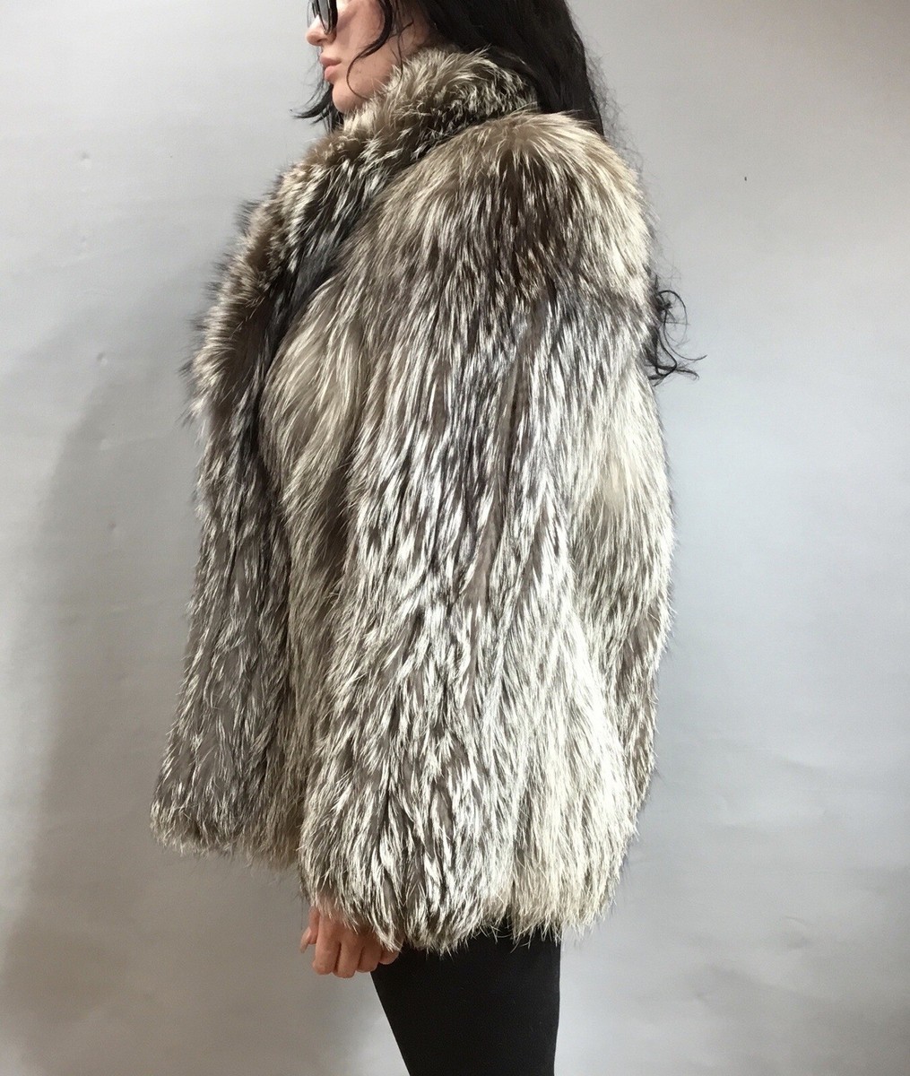 Beautiful Fox fur coat Sz M | eBay