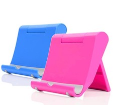 Cell Phone Stand Desk 2 Pack Mobile Phone Holders Desktop Tablet Stand Blue