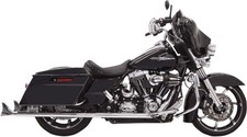 BASSANI XHAUST 1F27E36 Fishtail Mufflers - w/ Baffle - 36" - 95-'16 Touring