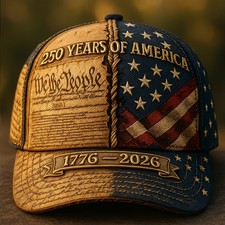 250Th Anniversary American Baseball Cap | 1776-2026 We The People USA Flag Embro