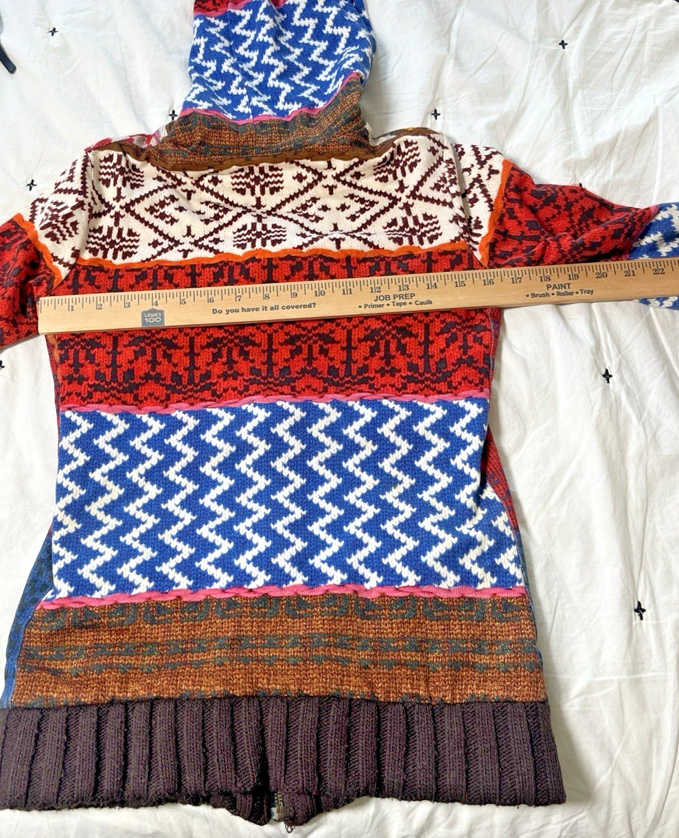 Desigual Jacket Multicolored patchwork Hooded zip… - image 5