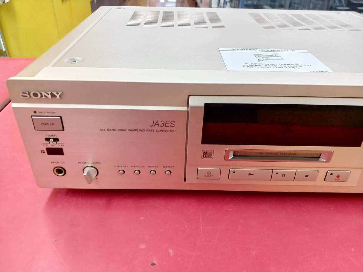 SONY　MDS-JA3ES　プレーヤー SONY MDS-JA3ES MD Deck MiniDisc Deck MD player From JAPAN | eBay