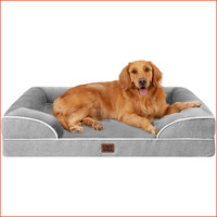 Hundebett OrthopäDisch XL 112X81Cm Memory Foam Waschbar Wasserdicht Grau