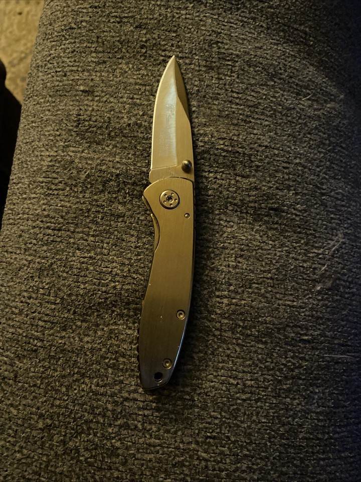 Smith & Wesson S&W Executive Gold Titanium Folder Framelock Pocket ...