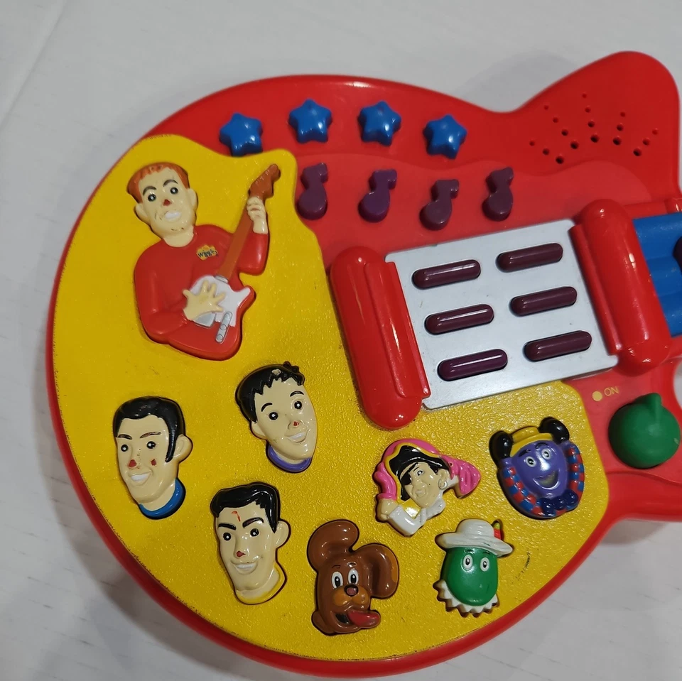 The Wiggles Red Guitar Musical Toy 2003 Spin Master for parts does not work - Image 2 of 4