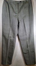 Harve Benard Pants Womens 12 Gray 100 Wool Pleated Front Lightweight