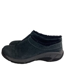 Merrell Encore Ice 4 Suede Faux Fur Lined Clogs Black J003048 Womens 8.5