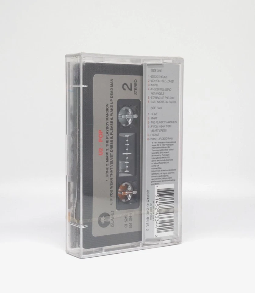 U2 Pop 1997 Korea Chrome Cassette Tape Sealed - Image 2 of 3
