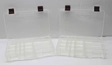 S/2 Plano ProLatch StowAway 3650 Tackle Box Clear Plastic Organizer