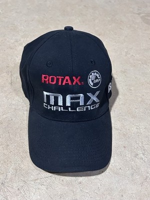 VTG black baseball cap features the Rotax MAX Challenge logo Presented by Mazda