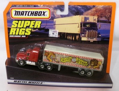 1998 Matchbox Super Rigs Ringling Bros Barnum & Bailey LKW 1/64 Vintage Neu
