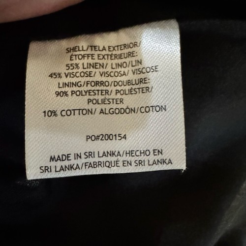 NWT ModCloth Always Turning Heads A-Line Swing Linen Skirt Black Seashells Sz 14 - Picture 9 of 9
