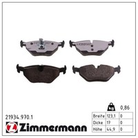Zimmermann BremsbelÄGe Bremsbelagsatz Hinten BMW 3ER E46 Z4 Saab 9-5 MG Rover 75