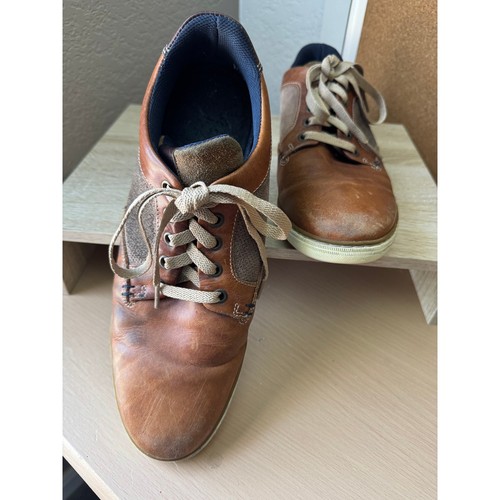 Aldo Herren braun Leder und Wildleder Freizeitschuhe-Größe 9,5 - Bild 7 von 8