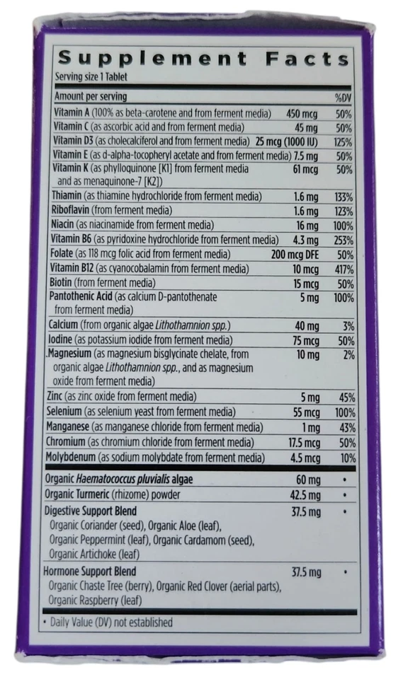 New Chapter Every Woman's Multivitamin 55+ 30 Vegetarian Tablets Exp 01/2026 - Image 2 of 4