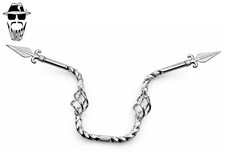 ORIGINAL LOWRIDER Cage Twisted Handlebar w/ Arrow Ends Chrome 13" Rise Cruisers.