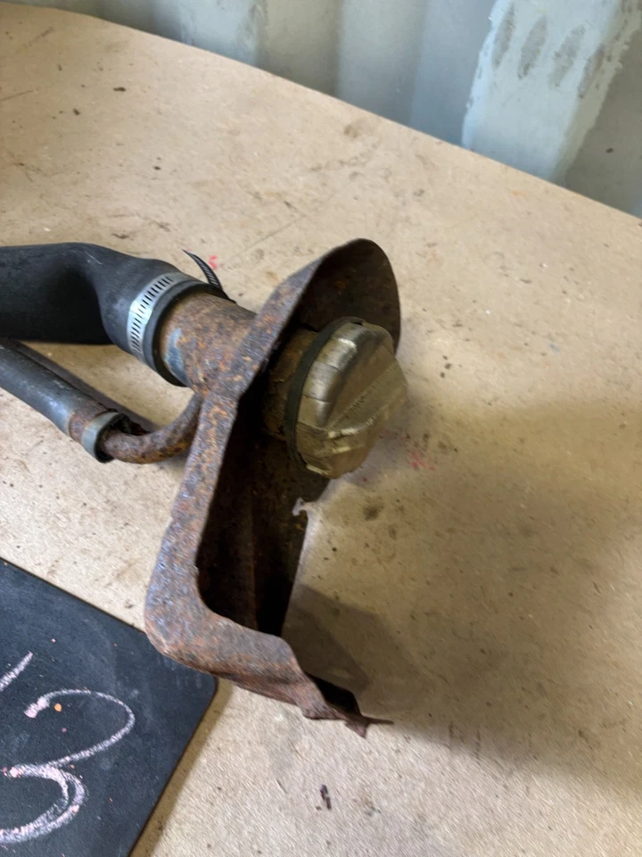 1981 82 83 84 1987 C10 K10 K5 CHEVROLET GMC FLATBED FUEL GAS FILLER NECK PROJECT - Image 4 of 4