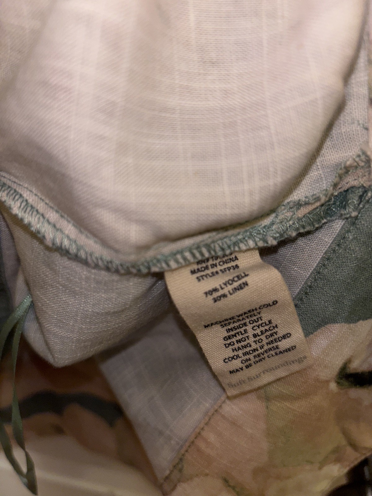 Soft Surroundings Fleur Patchwork Linen Lyocell T… - image 9