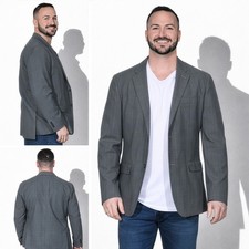 Tommy Hilfiger Herren Sakko Blazer Gr. L (geschätzt)  Grau kariert gebraucht H27