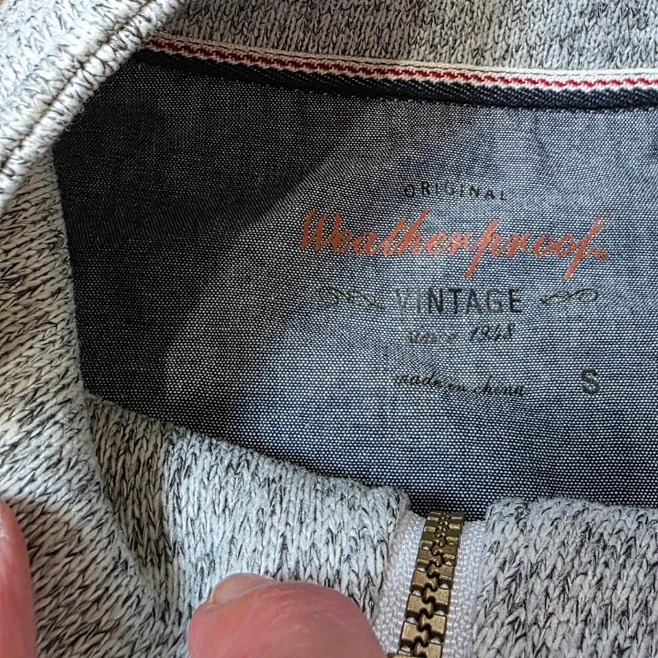 Weatherproof Vintage Gray Heather Fleece Vest Grateful Dead BRB Skull S - Image 3 of 4