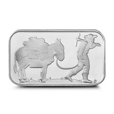 1 oz SilverTowne Retro Prospector Silver Bar (New) 77.36 per troy oz