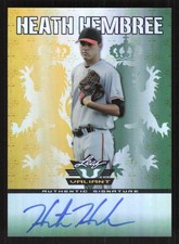 2011 LEAF VALIANT HEATH HEMBREE VA-HH1 MINT RC AUTOGRAPH SAN FRANCISCO GIANTS