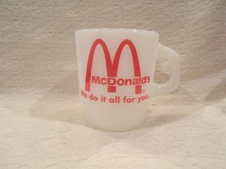 Fire King McDonald's WE DO IT ALL FOR YOU K LITE RADIO STATION Coffee Mug