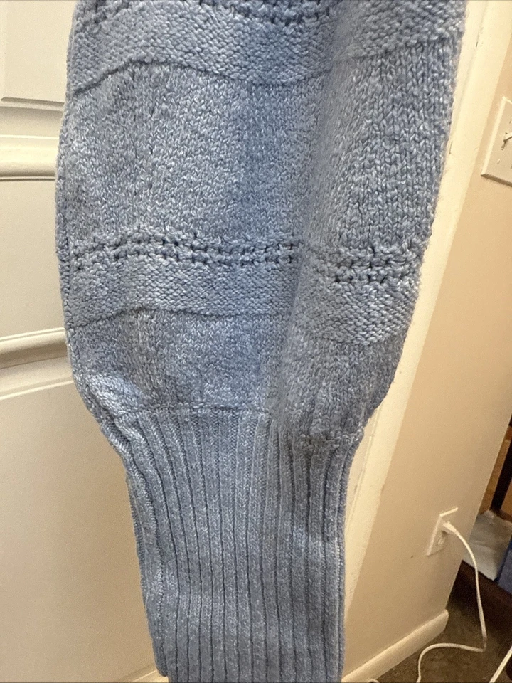 Suéter para mujer Jaclyn Smith azul claro talla XL manga larga cuello redondo pulóver Foto 3 de 4