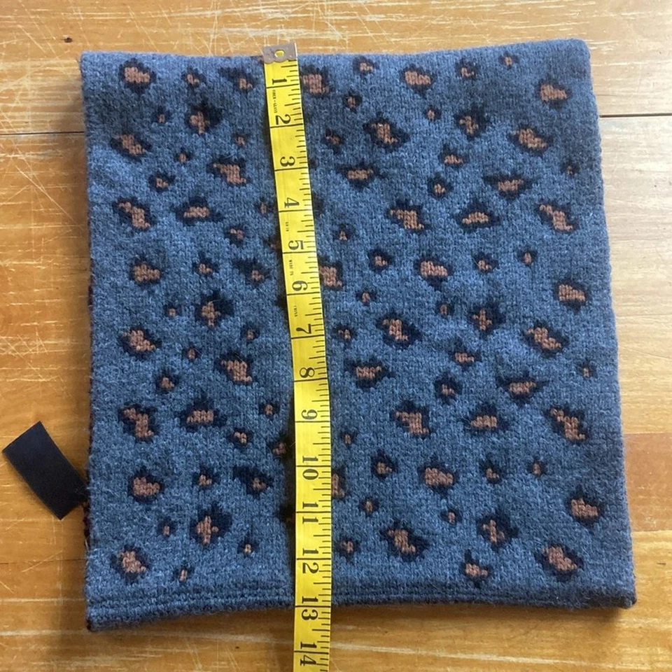 Шарф Infinity Ann Taylor из смеси шерсти/альпаки с анималистическим принтом серый коричневый черный OS - Изображение 3 из 4