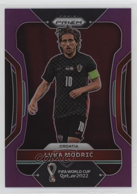 2022 Panini Prizm World Cup Qatar Purple Prizm 137/199 Luka Modric #61 09gn