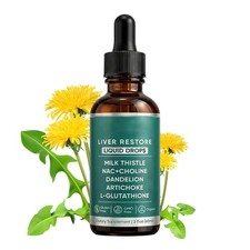 Purelia Liver Restore Drops Complete Liver Detox Support Supplement 60ml US