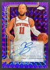 2025-26 Topps Chrome Jalen Brunson Auto Geometric Purple Refractor #/75 Knicks