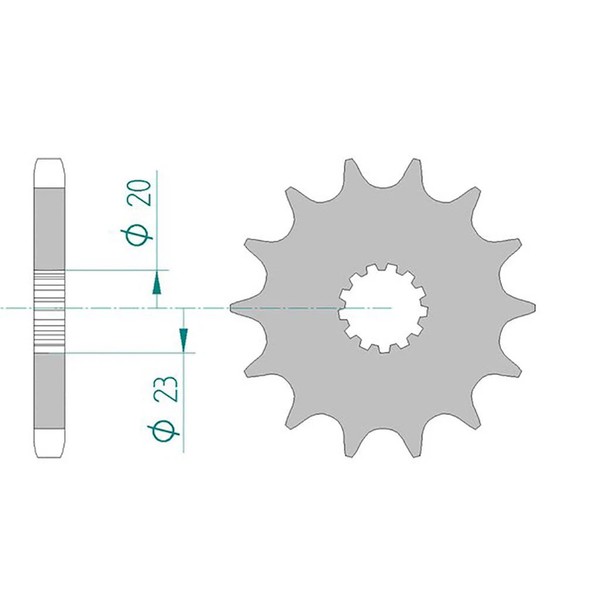 Afam Ritzel #530 15 ZäHne (FüR: Suzuki Gsx 400 Katana Fe GS40XF 81-83 )-image