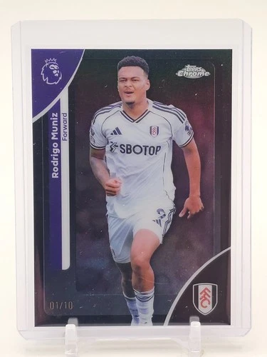 RODRIGO MUNIZ 2025-26 TOPPS CHROME PREMIER LEAGUE BLACK 01/10 #95 FULHAM Q1816