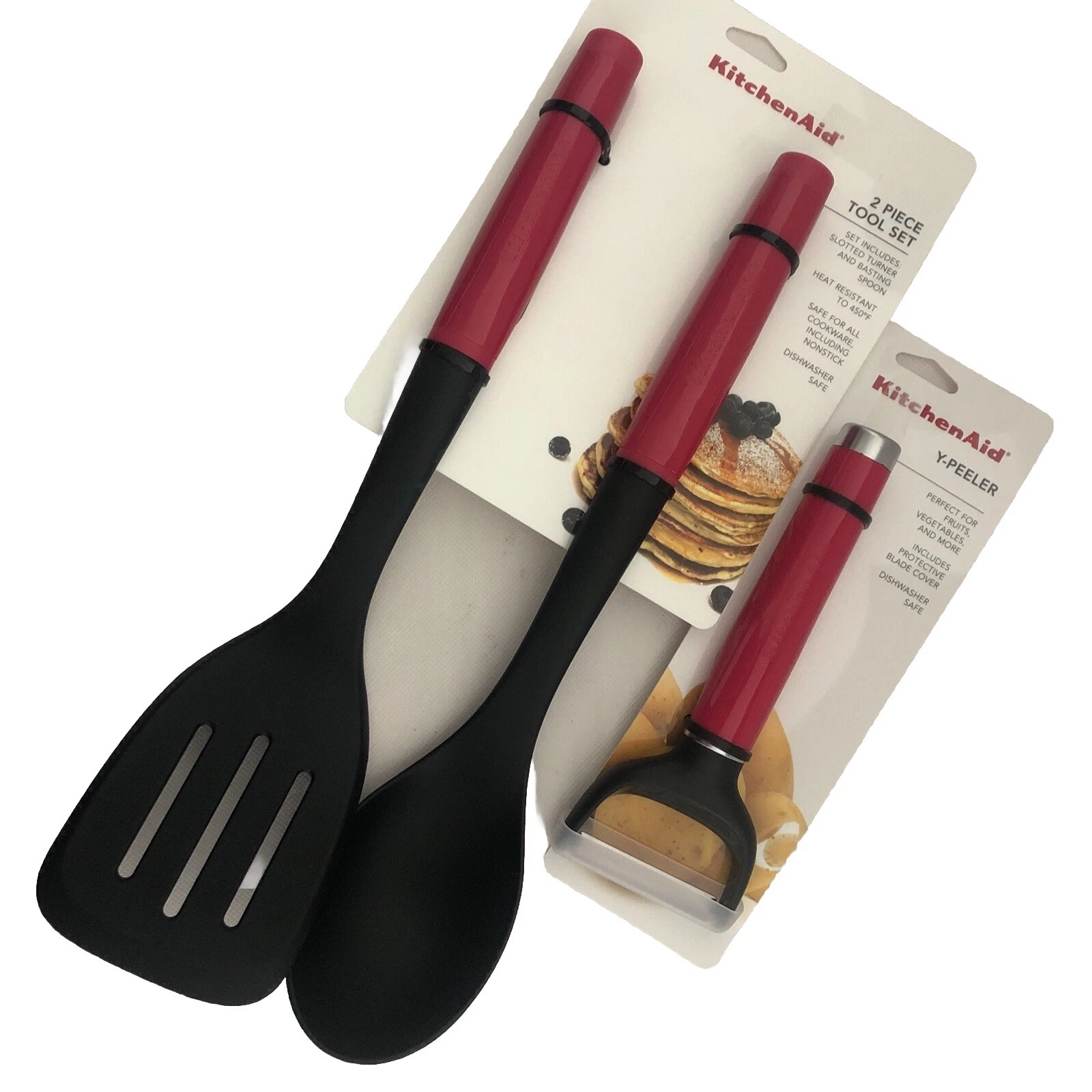 New KitchenAid Hot Pink Hibiscus HHIA Basting Spoon Slotted Lifter Y Peeler
Opens in a new window or
