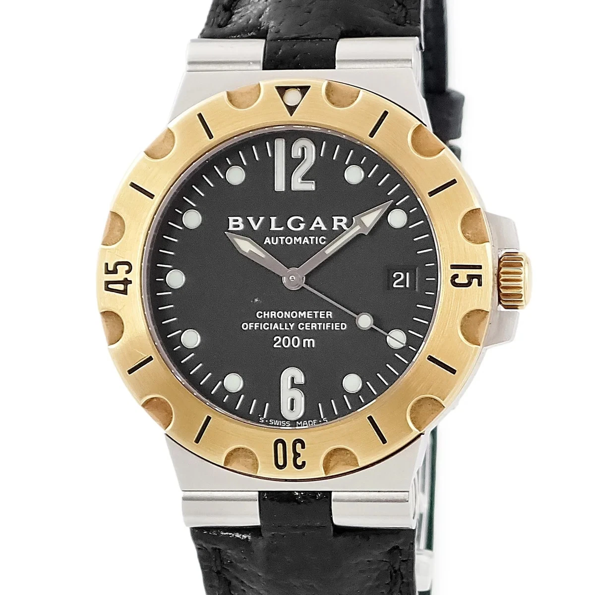 Stainless Steel Bvlgari Diagono Mechanical (Automatic 