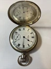 Antique Or Vintage Silver Waltham Pocket Watch With Closing Lid
