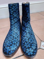 Clarks Orla Kiely Ankle Boots Fur And Leather Size UK7