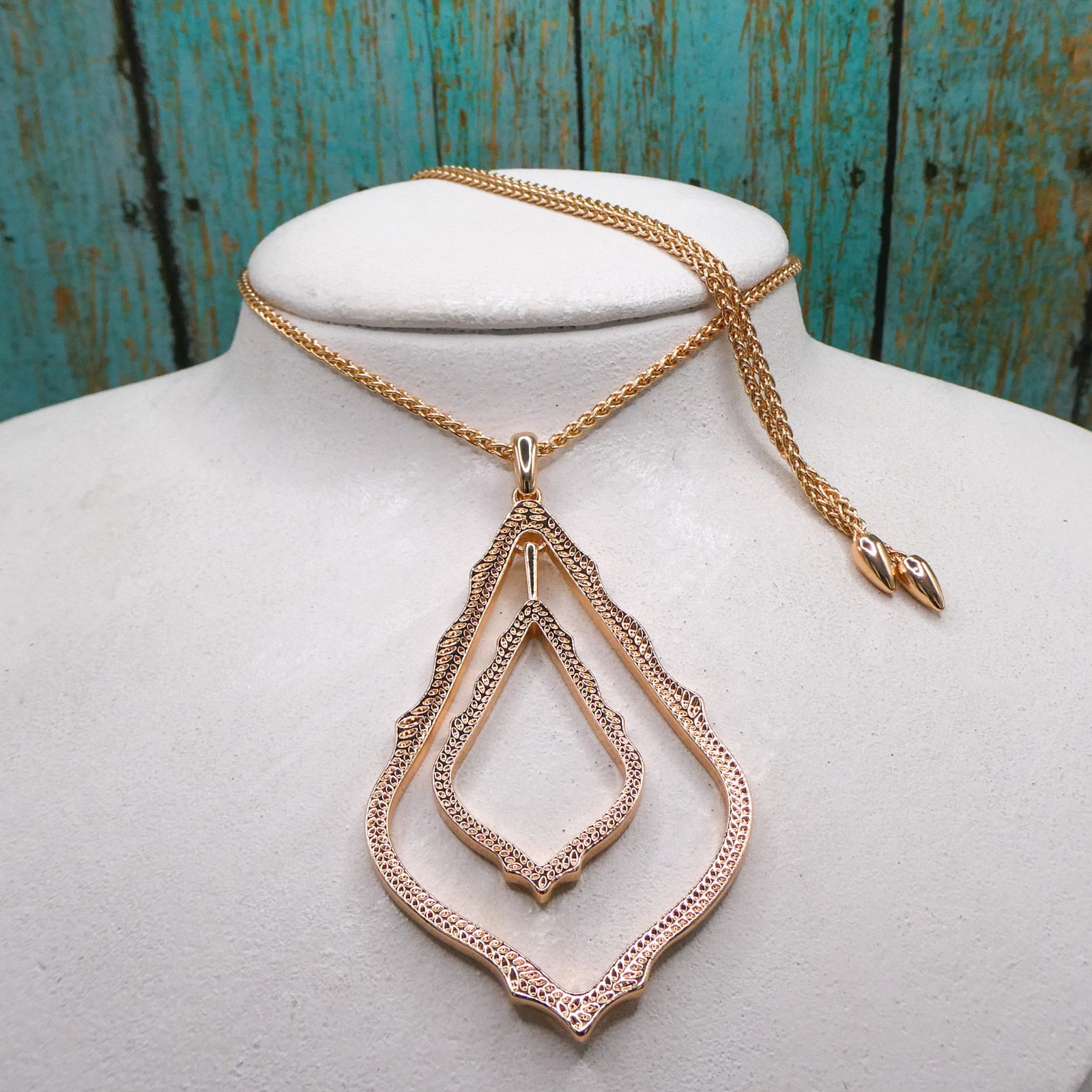 Kendra Scott Simon Pendant Statement Adjustable 3… - image 1