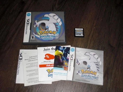AUTHENTIC Pokemon SoulSilver Version Game Nintendo DS 3DS XL System COMPLETE CIB
