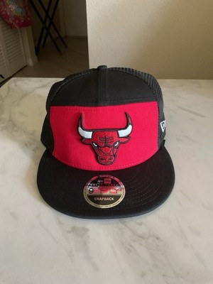 Men's New Era  Red/Black Chicago Bulls Outdoor Split Panel 9FIFTY Snapback Hat