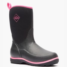 Muck Boot Company Unisex Kids' Element Waterproof Insulated Boot Black/Pink - KE