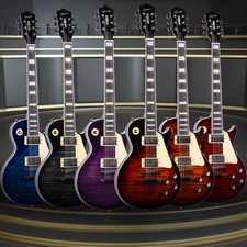 SPOT GOODS Mahogany Electric Guitar H-H Glossy Grote LP-02 With Bag Color Option