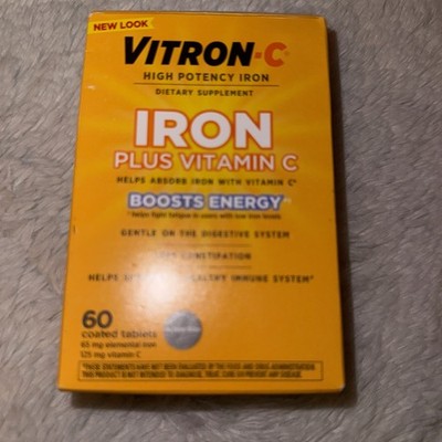 Vitron-C Iron Supplement, Immunity Support Iron  with Vitamin C Exp 09/2026