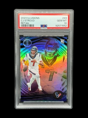 2023 Panini Illusions #43 CJ Stroud Retail PSA 8.5 Houston Texans