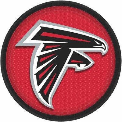 Atlanta Falcons NFL Pro Football Sports Banquet Party 9'' Paper Dinner Plates