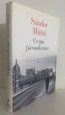 Ce que j'ai voulu taire [French]