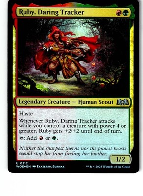 Ruby, Daring Tracker 212 Uncommon Wilds of Eldraine Magic: The Gathering Foil LP