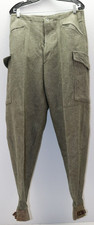 Pantalon suédois M39 gris laine taille 32"L x 32"L avec bretelles cheville attachées M1567