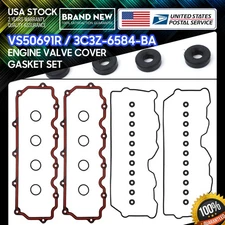 For 03-10 Ford 6.0L Powerstroke Diesel Valve Cover Rocker Box Carrier Gasket Set